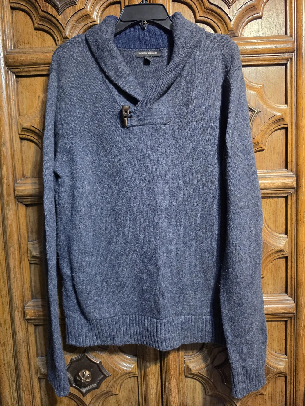Banana Republic Men's Turtleneck Sweater - Navy Blue